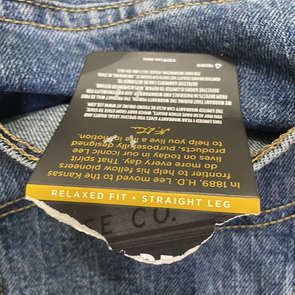 Lee Men’s Relaxed Fit Straight Leg Jeans Sz‎ 40 x 29 - Picture 5 of 12